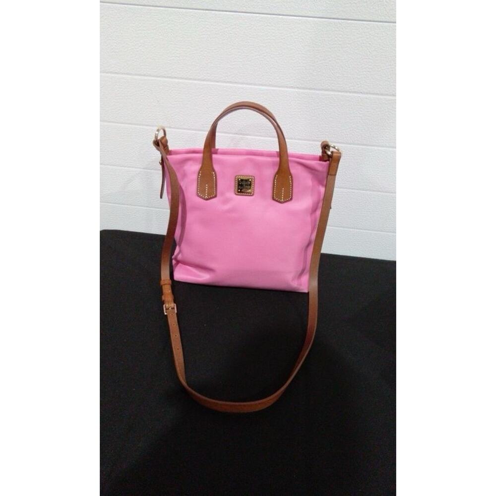 Dooney & Bourke Windham Cleo Letter Carrier Crossbody Pink Nylon NWT $178 Purse